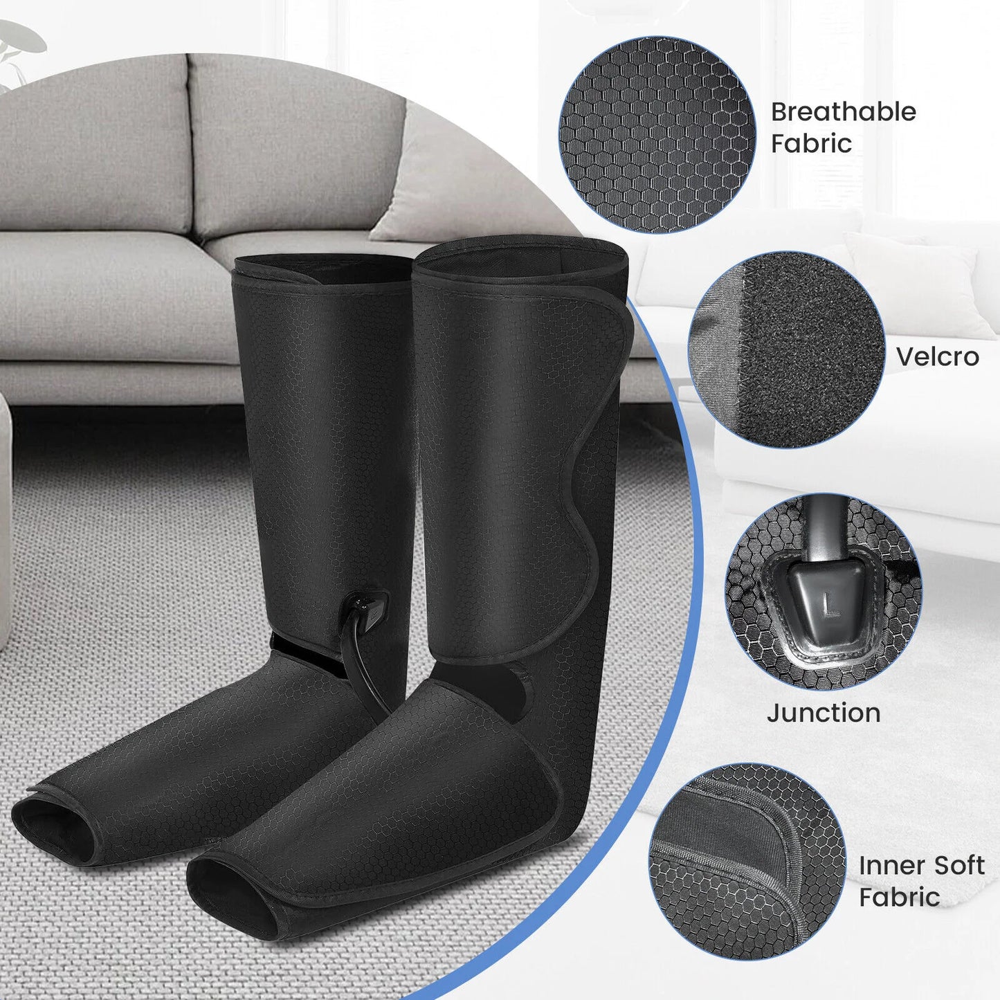 Sejoy Heated Leg & Foot Air Compression Massager