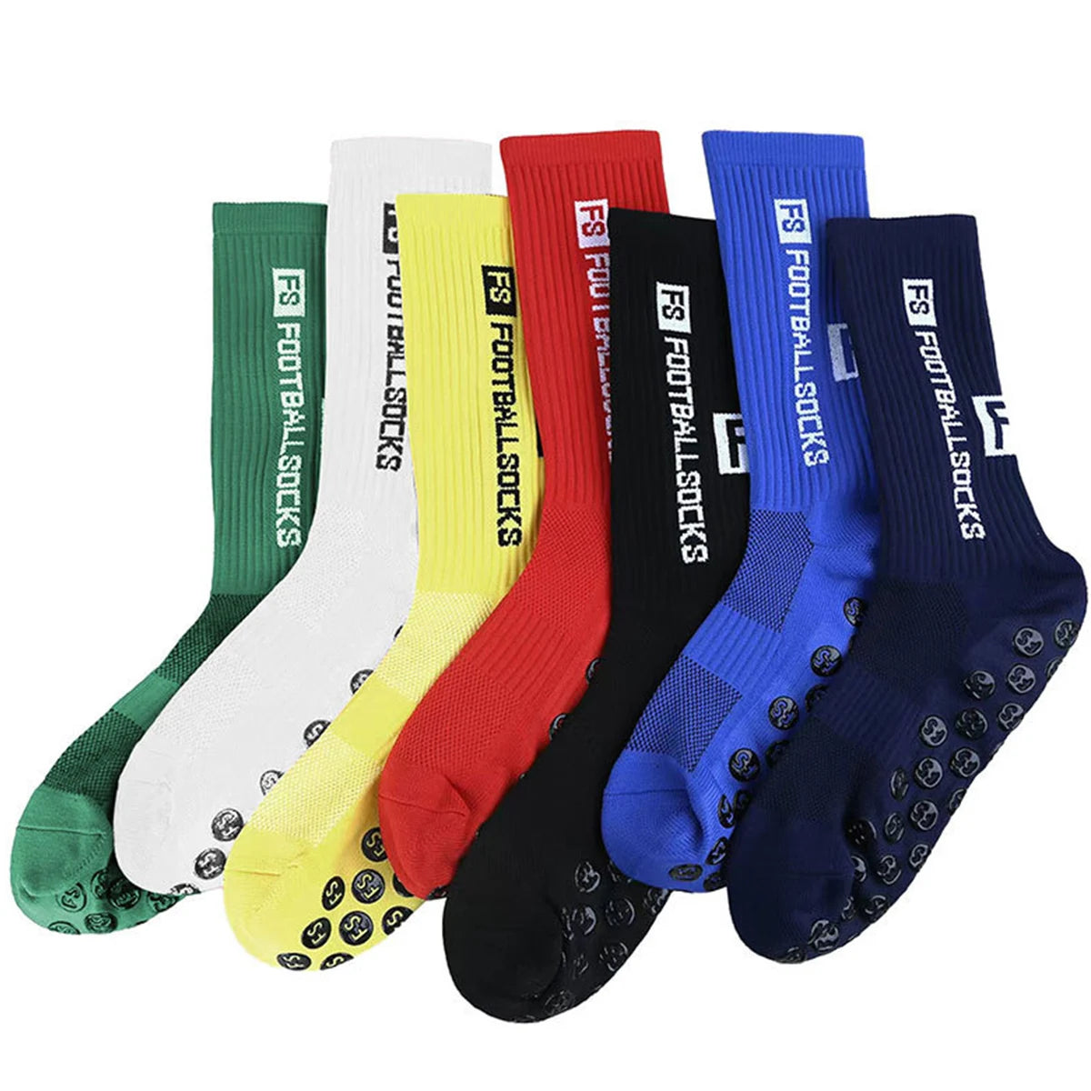 Elite Anti-Slip Grip Soccer Socks – 4 Pairs for Maximum Traction & Performance