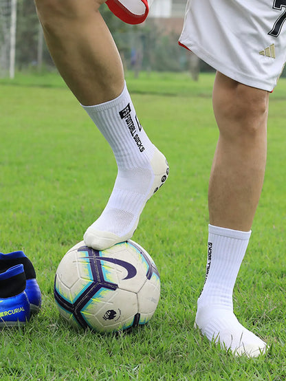 Elite Anti-Slip Grip Soccer Socks – 4 Pairs for Maximum Traction & Performance