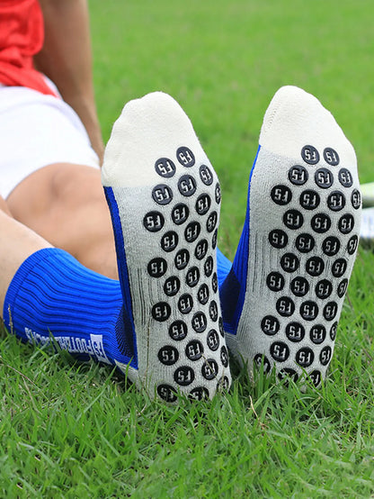 Elite Anti-Slip Grip Soccer Socks – 4 Pairs for Maximum Traction & Performance